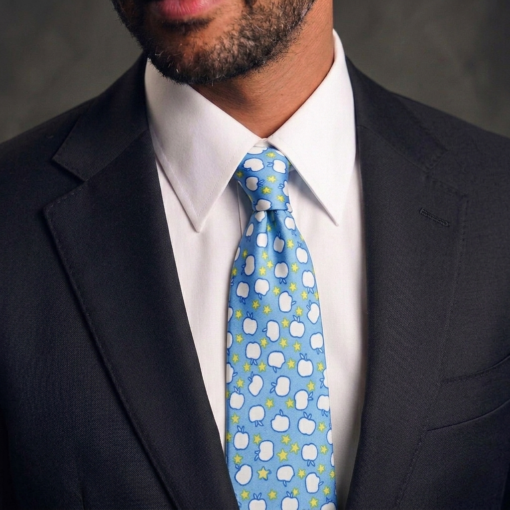 The Aqua Apple Necktie