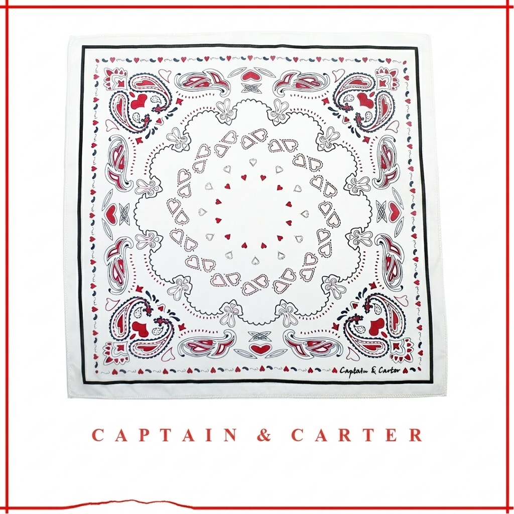 The Porcelain Paisley Silk Pocket Square