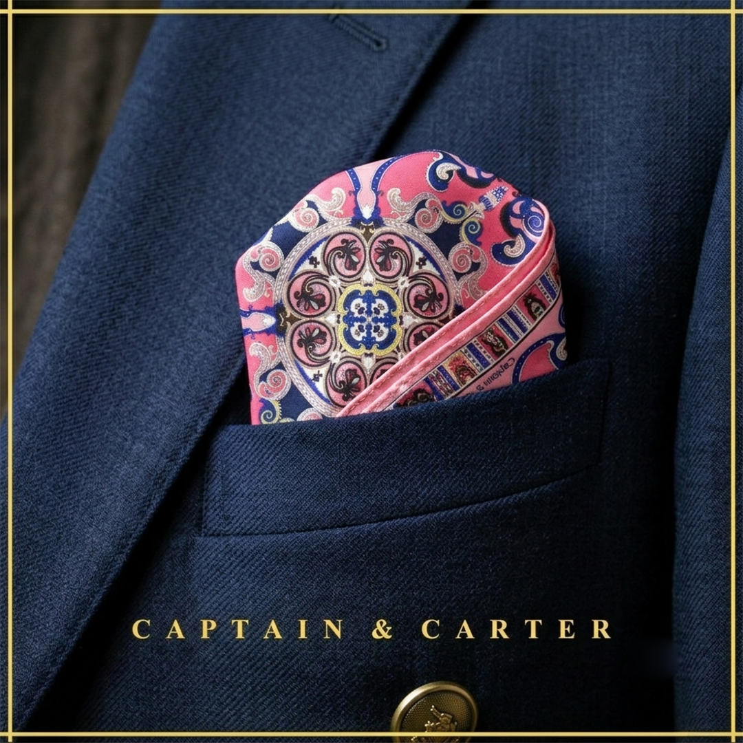 The Blush Silk Pocket Square
