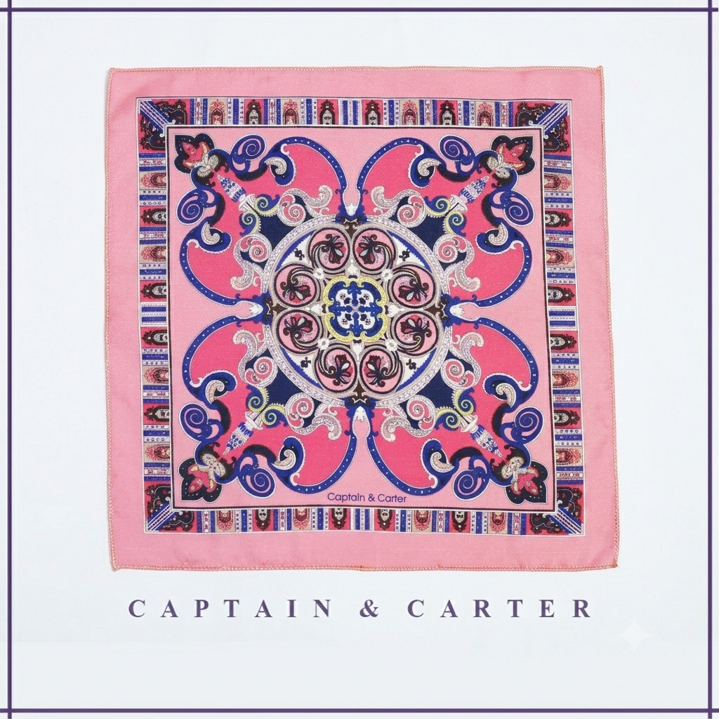 The Blush Silk Pocket Square
