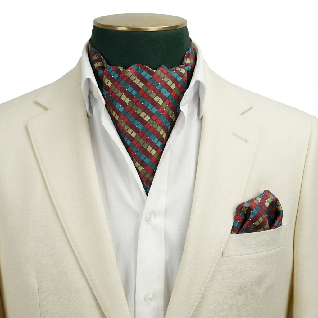 The Mosaic Cravat & Pocket Square Set