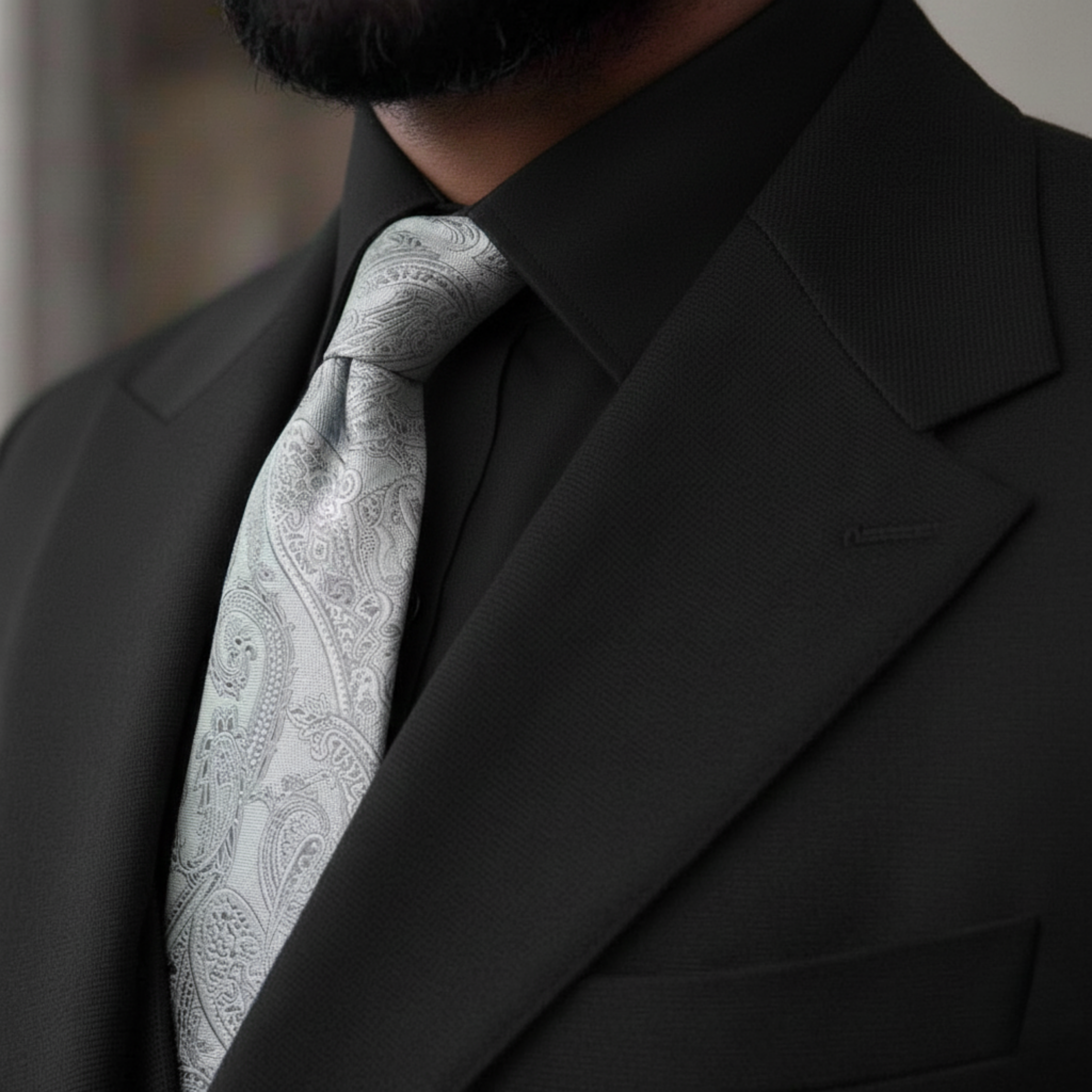 Sterling Paisley Necktie Set