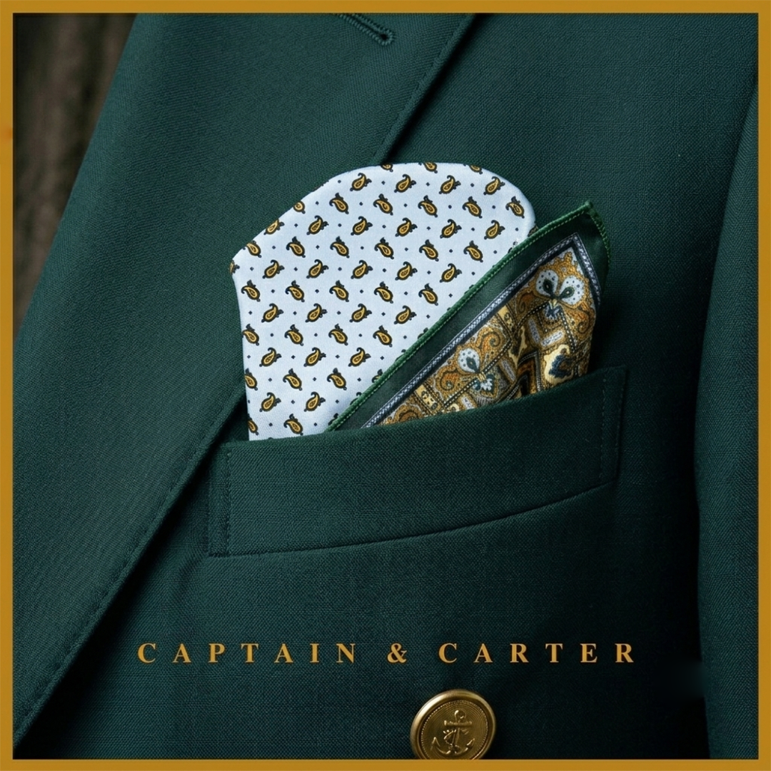 The Royal Vintage Silk Pocket Square