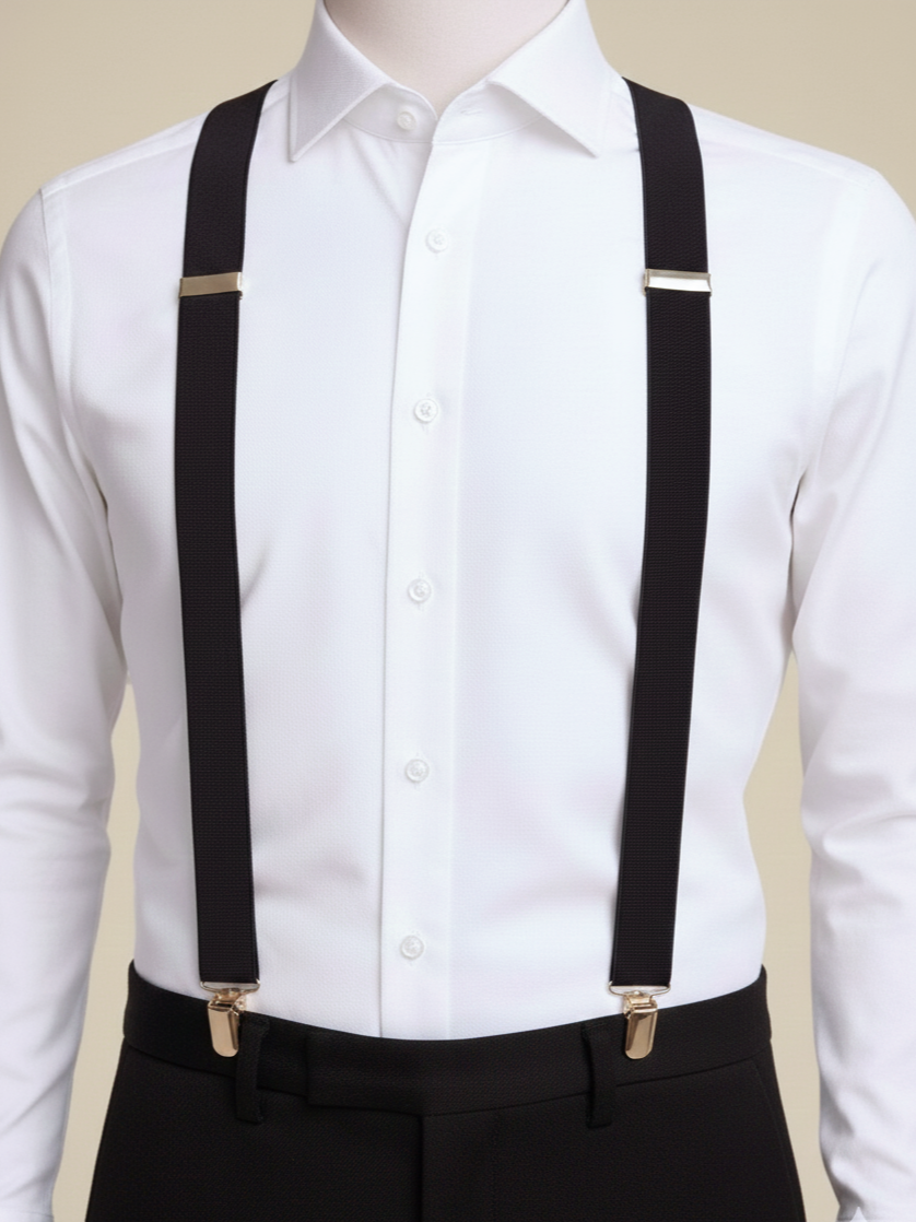 Classic Black Suspenders