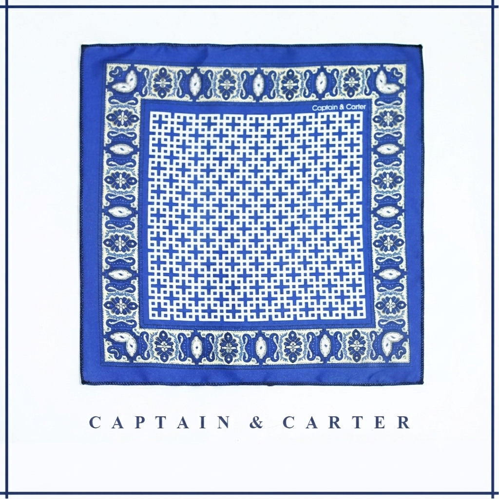 The Labyrinth Silk Pocket Square