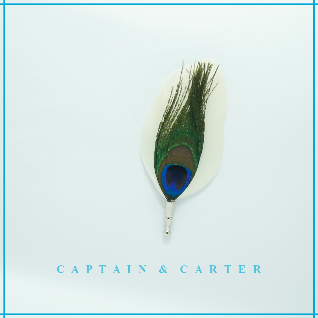 Peacock Feather Brooch