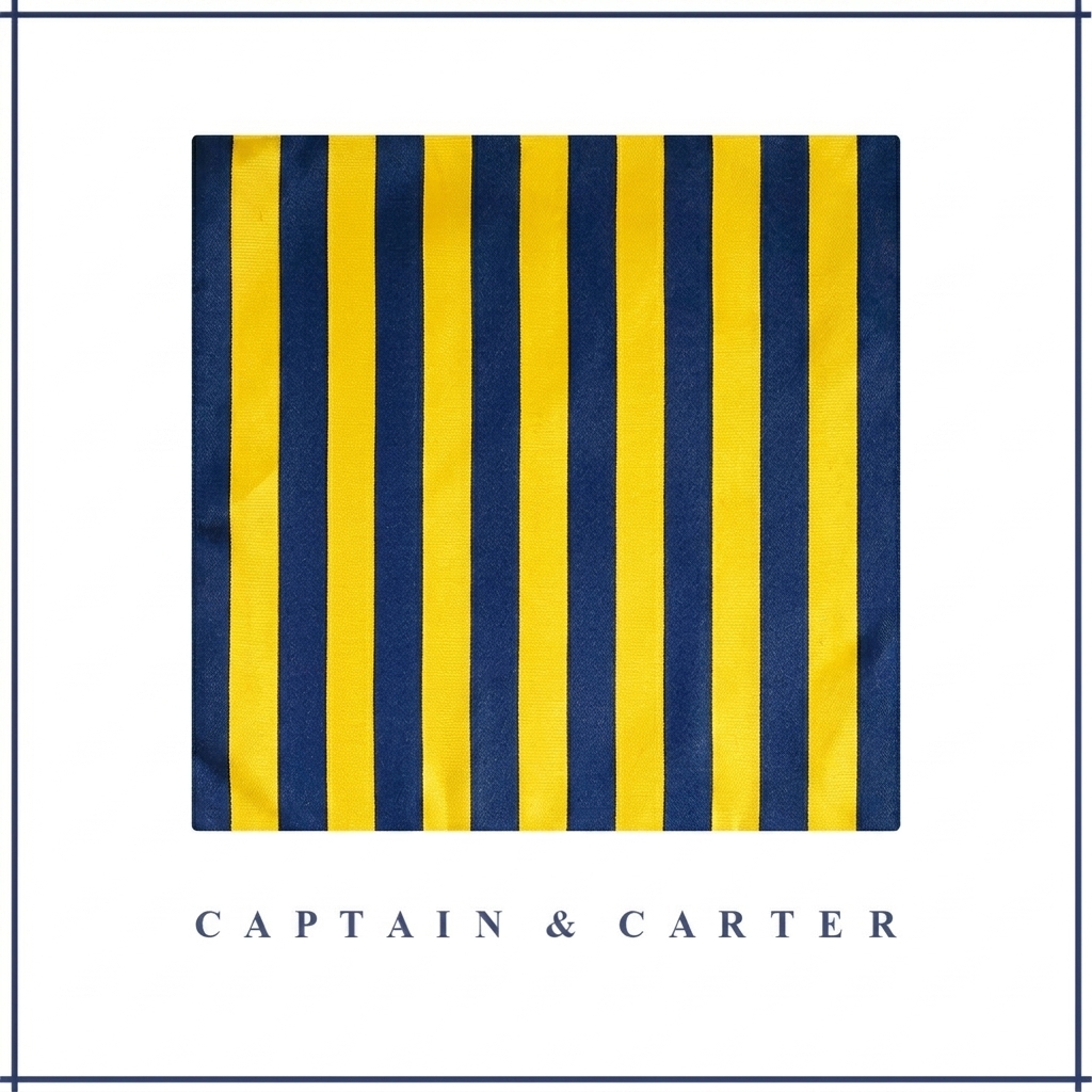 The Admiral’s Stripe pocket square