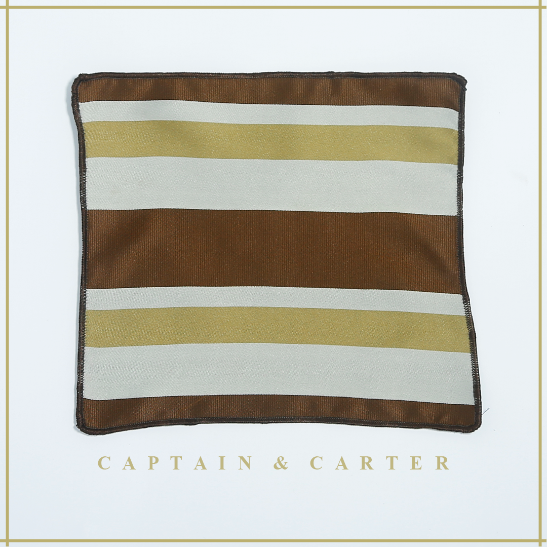 The Golden Amber Pocket Square