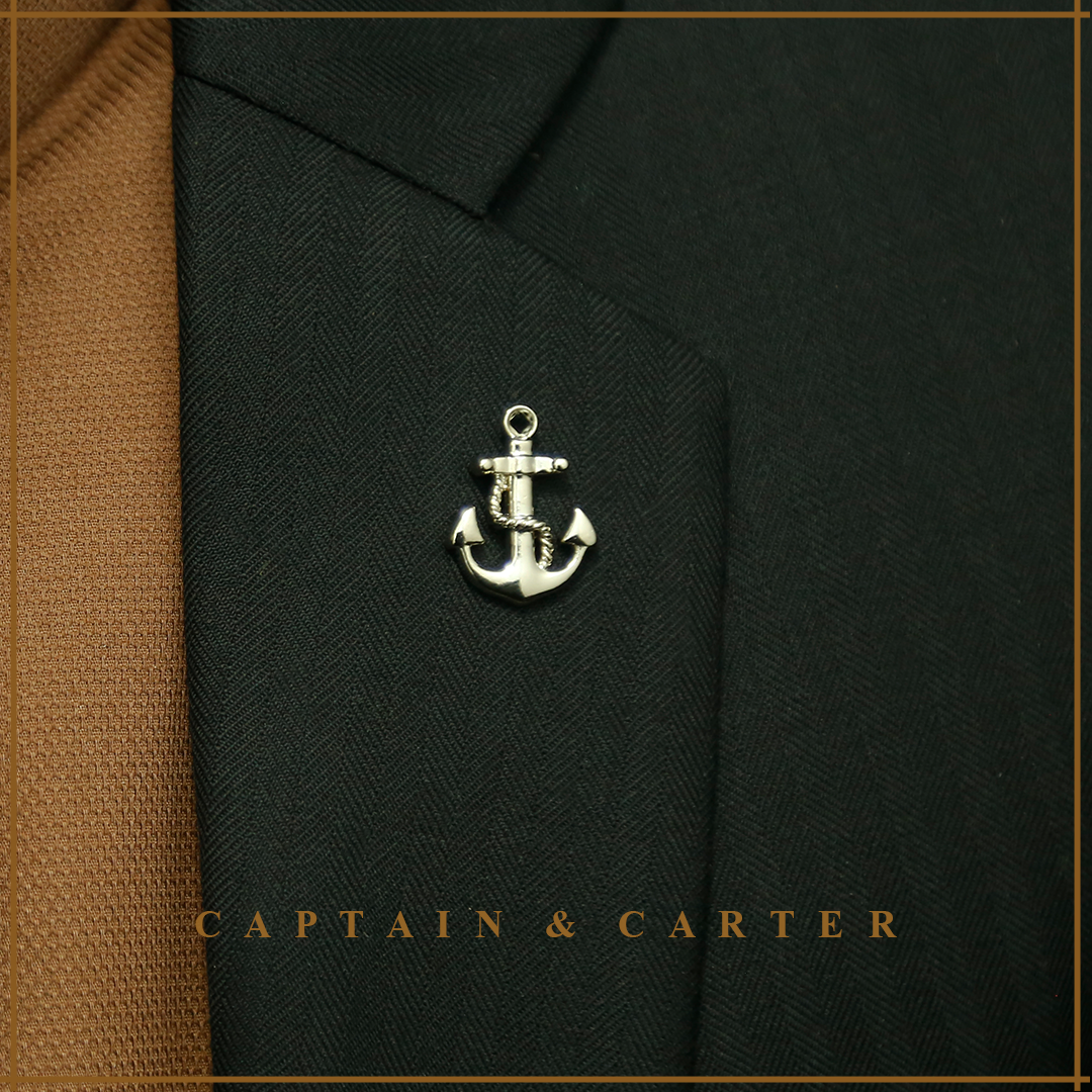 Fouled Anchor Lapel Pin