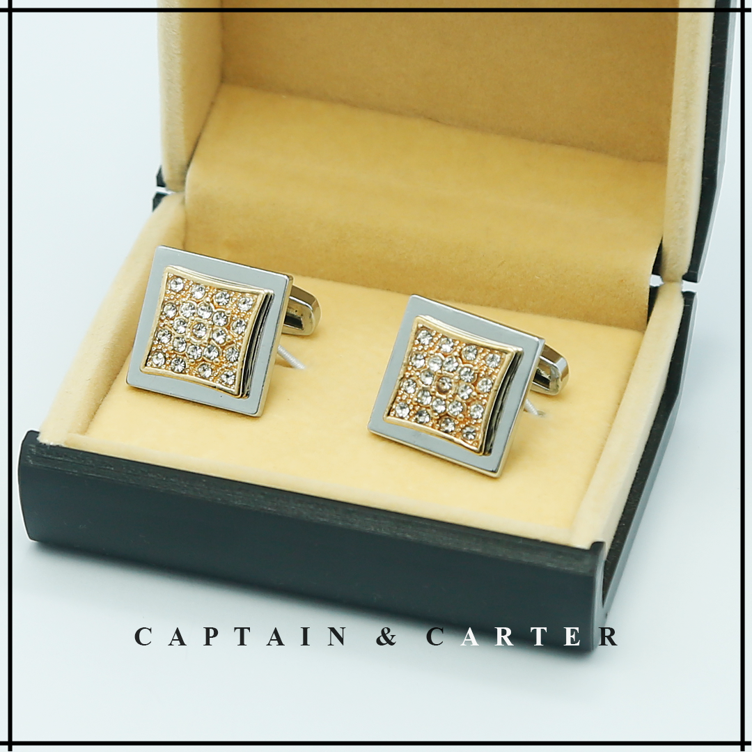 Apex Dual-Tone Square Cufflinks