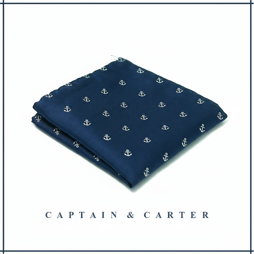 Midnight Harbor Pocket Square