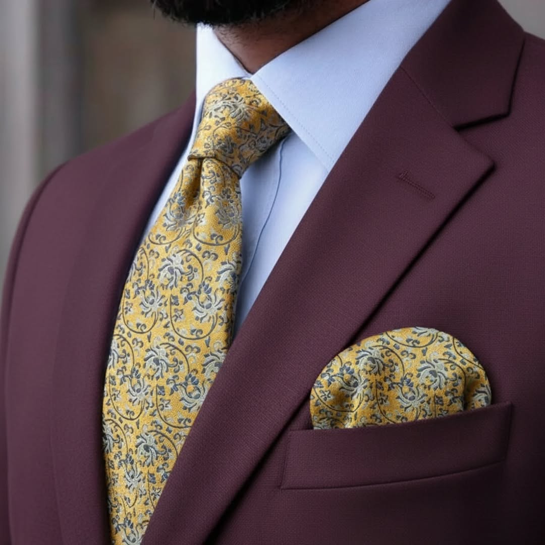Royal Marigold Necktie Set