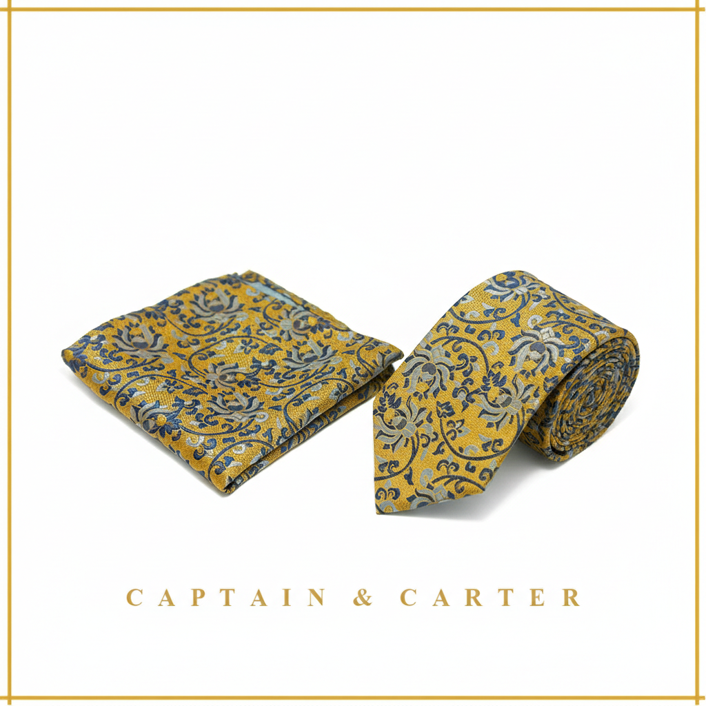 Royal Marigold Necktie Set