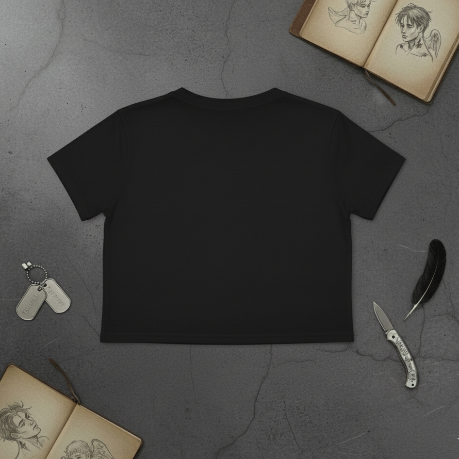 Brooding Graphic Crop Top