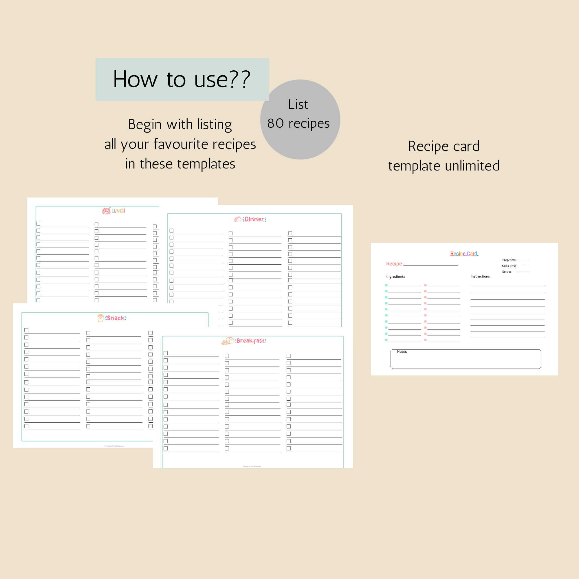 weekly meal planner printable pdf free download | for busy mom, working mom, 