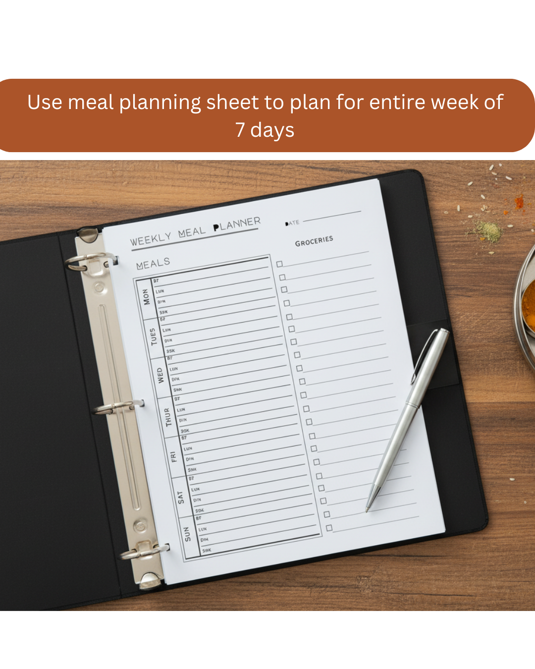 Recipe organizer sheet for busy mom | easy meal planning |proudlymom.com
