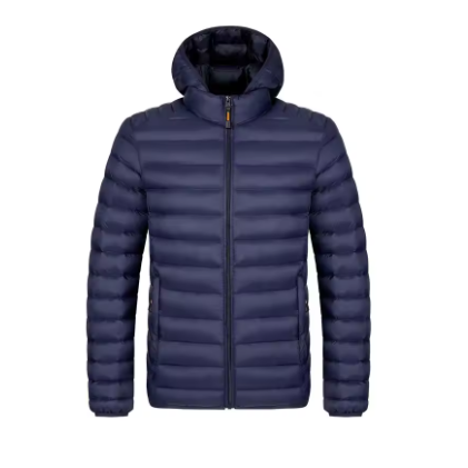 Men's Quilted Hooded Jacket