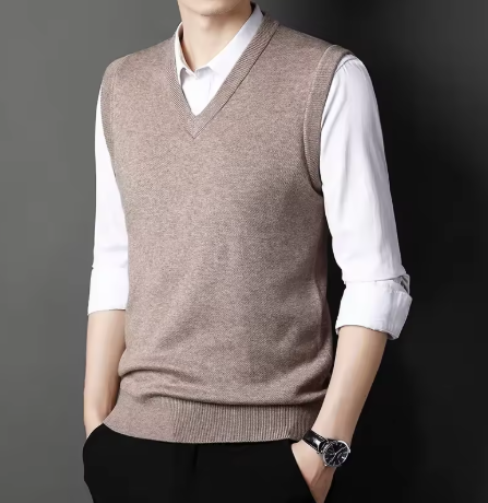Men's Sleeveless V-Neck Sweater Vest