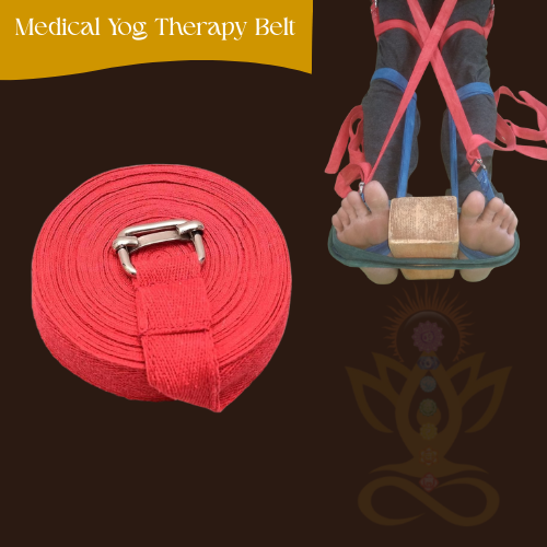 Medical Yog Stretching Strap (Red Belt)