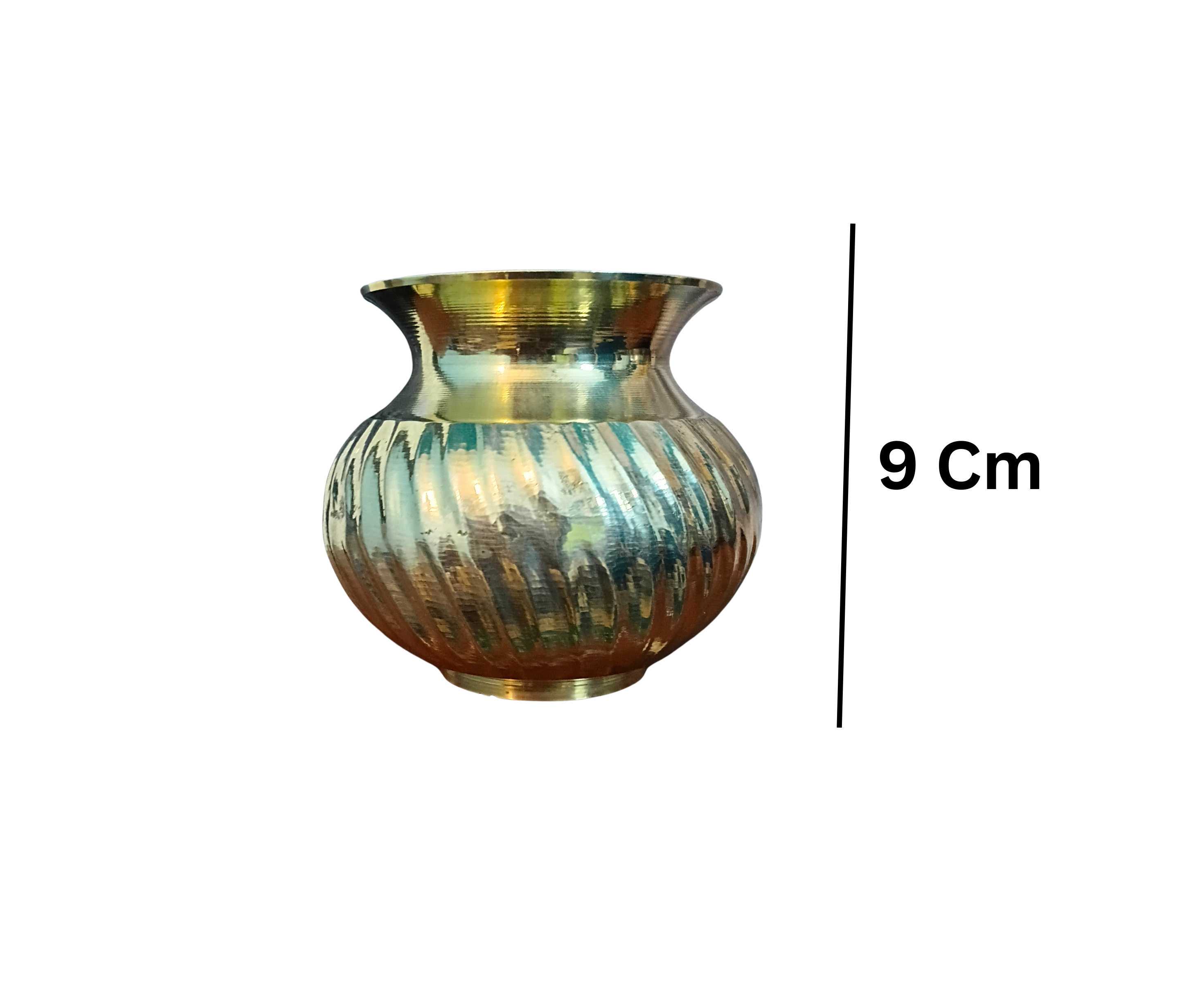 Pure Brass Traditional Drinking Tumbler (600g, 9 cm)