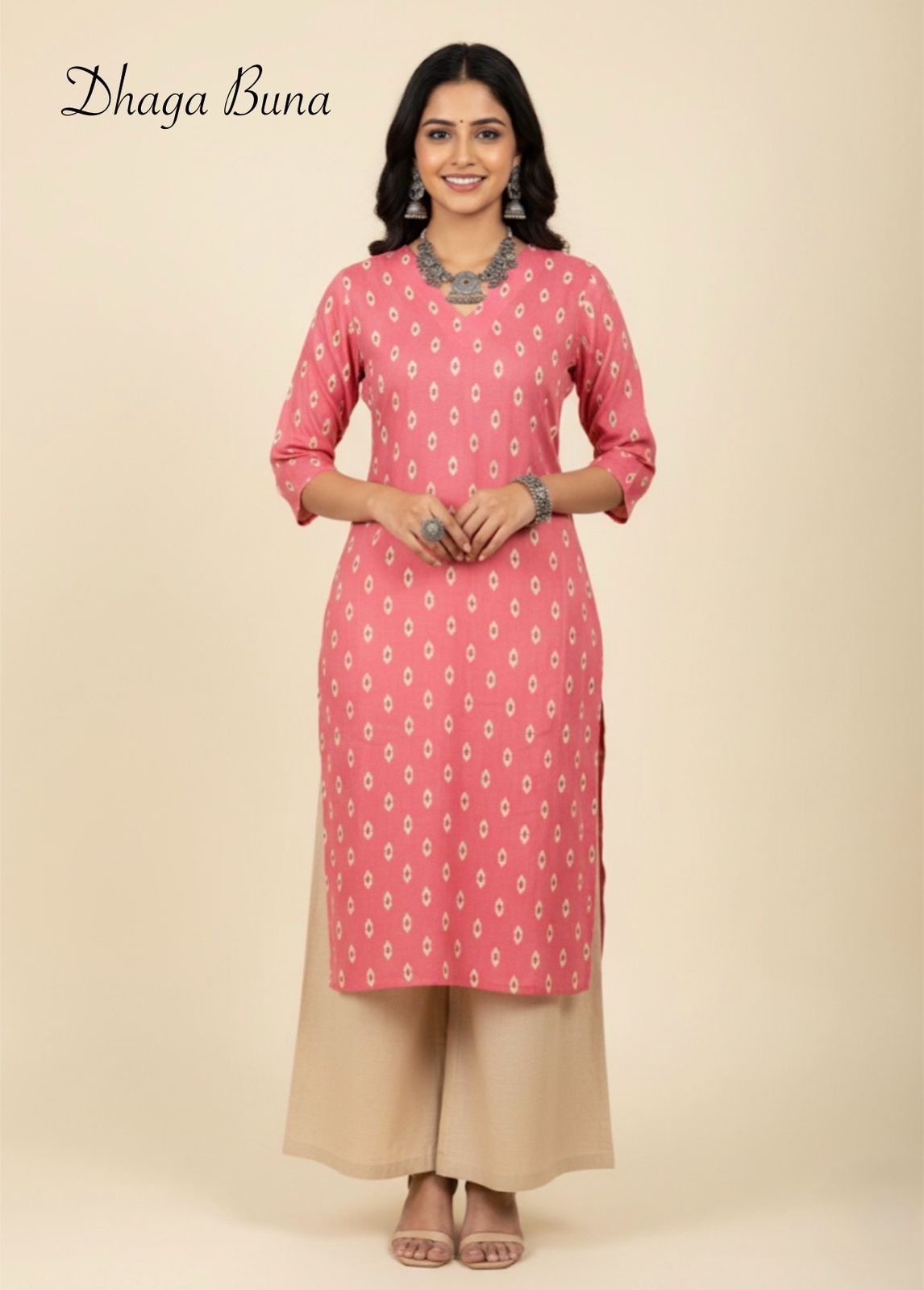 Rayon Side Open Kurti