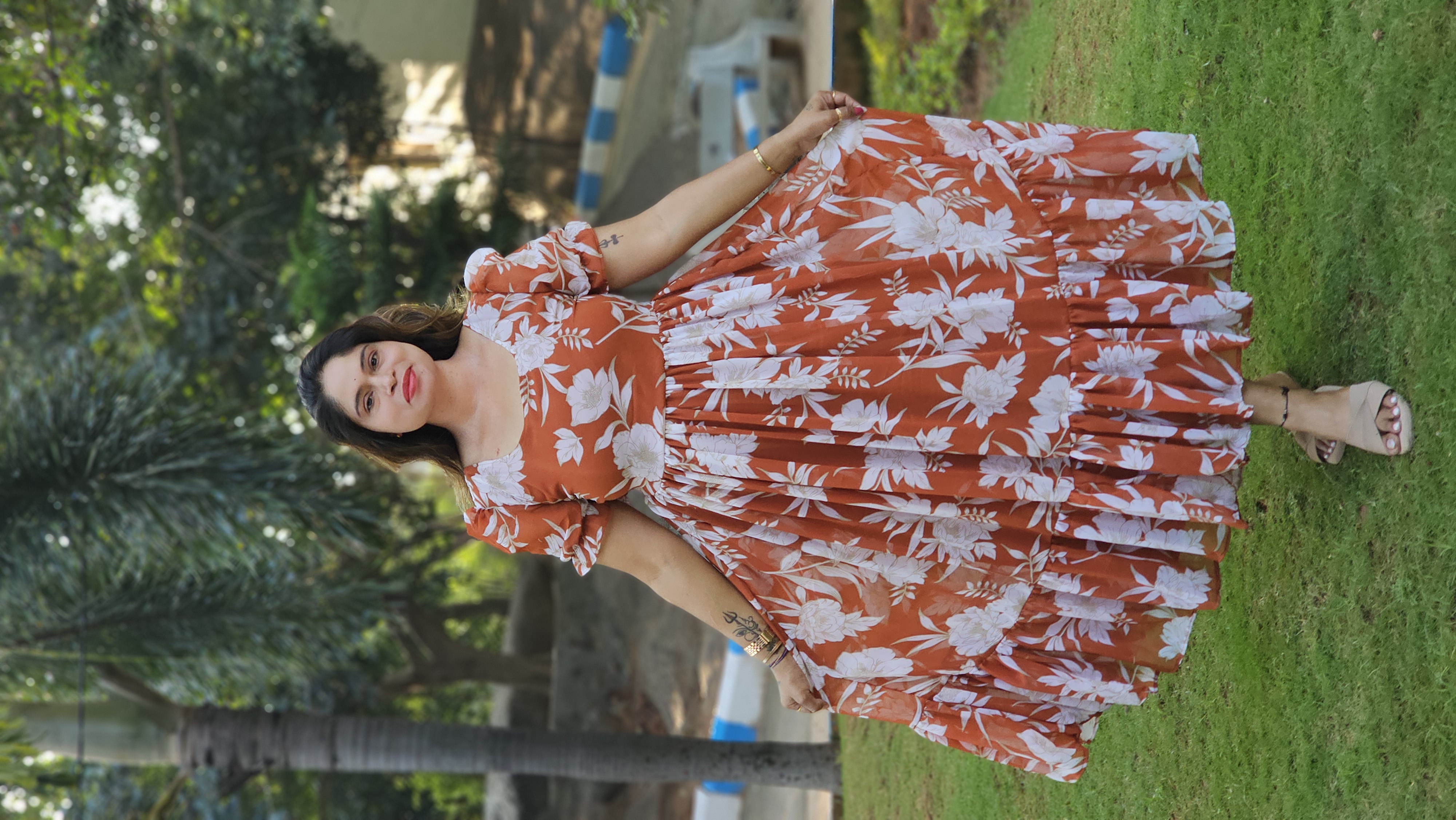 Floral Print Maxi Dress