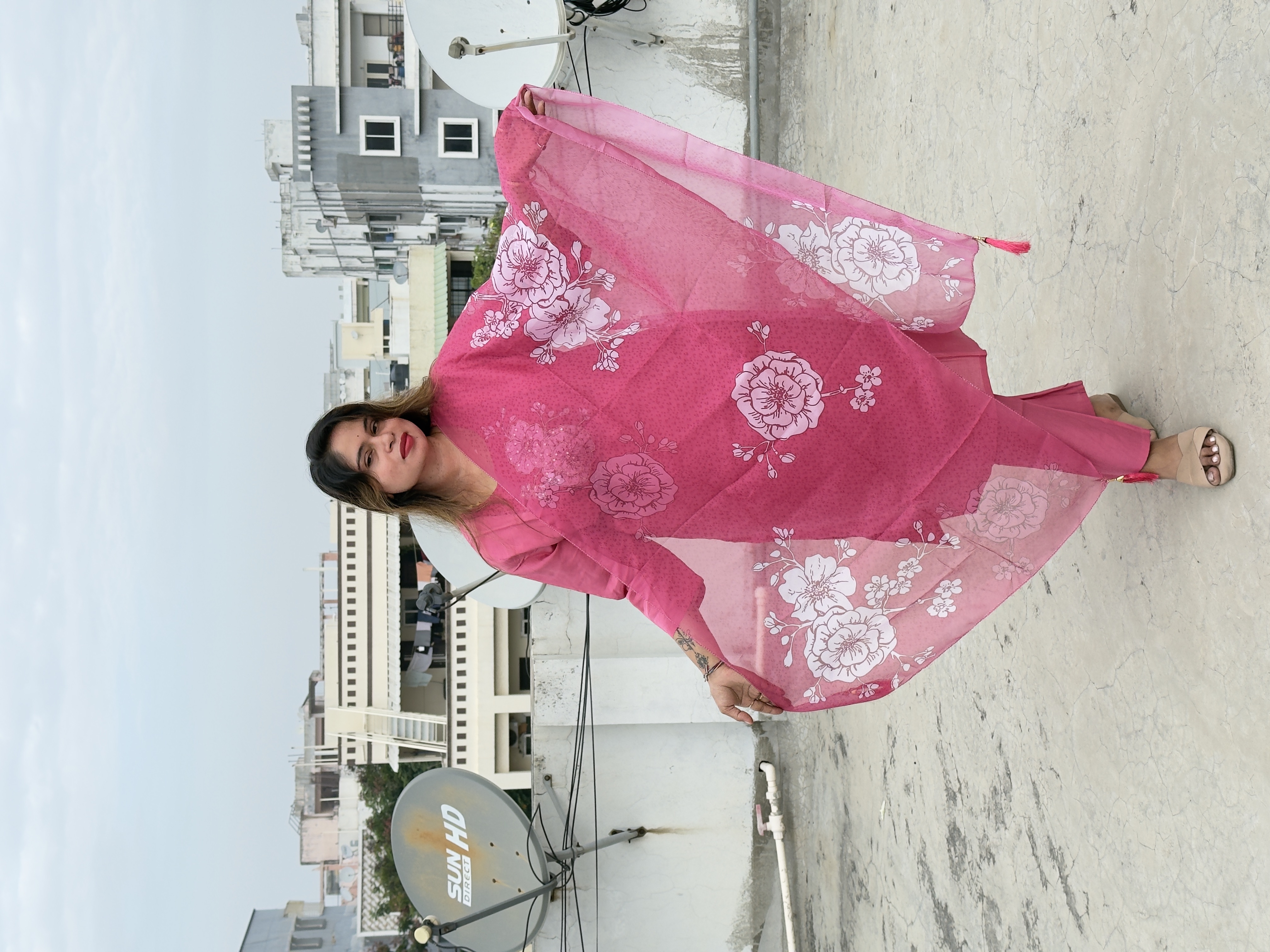 Pink Embroidered Salwar Suit