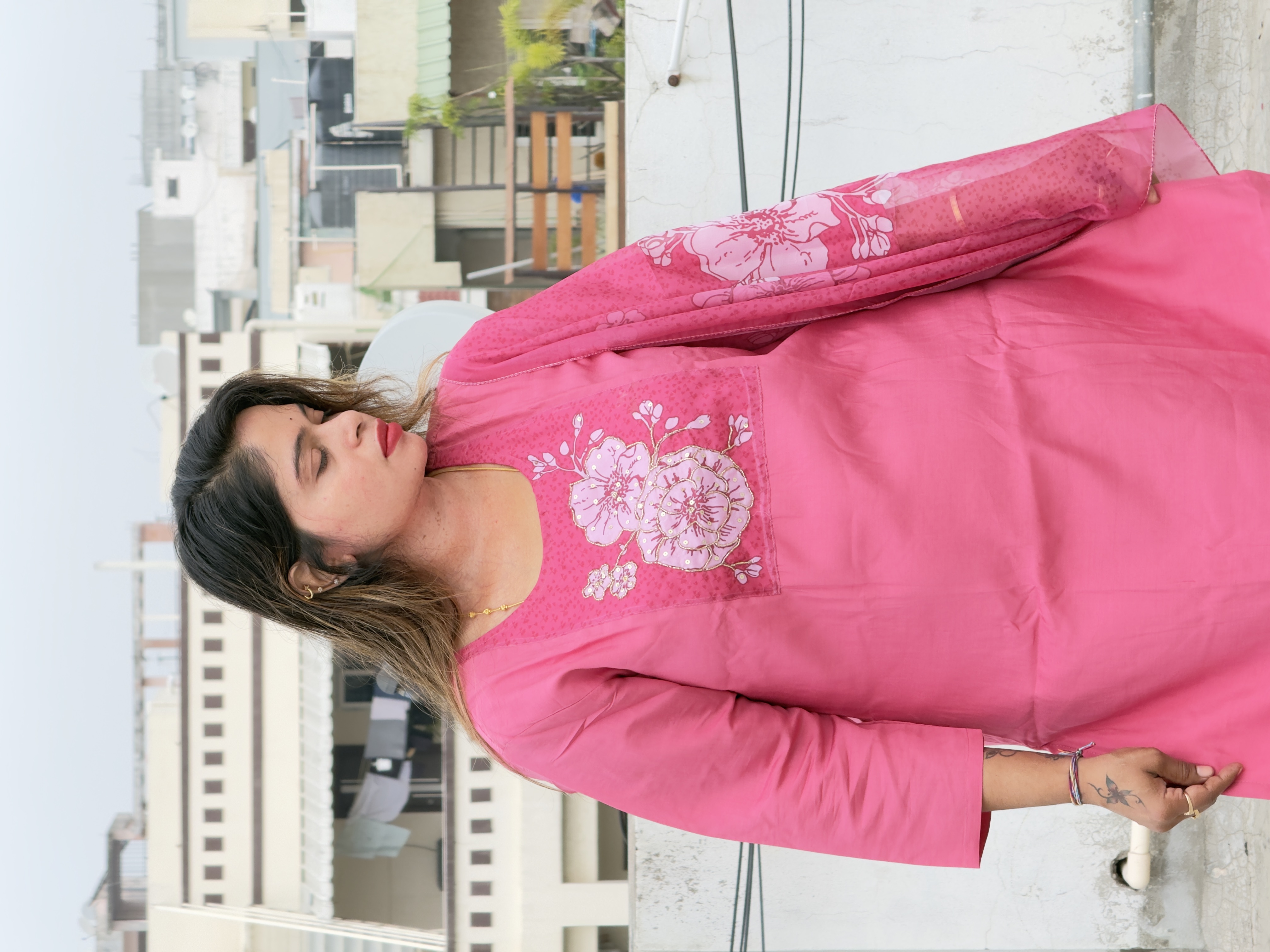 Pink Embroidered Salwar Suit