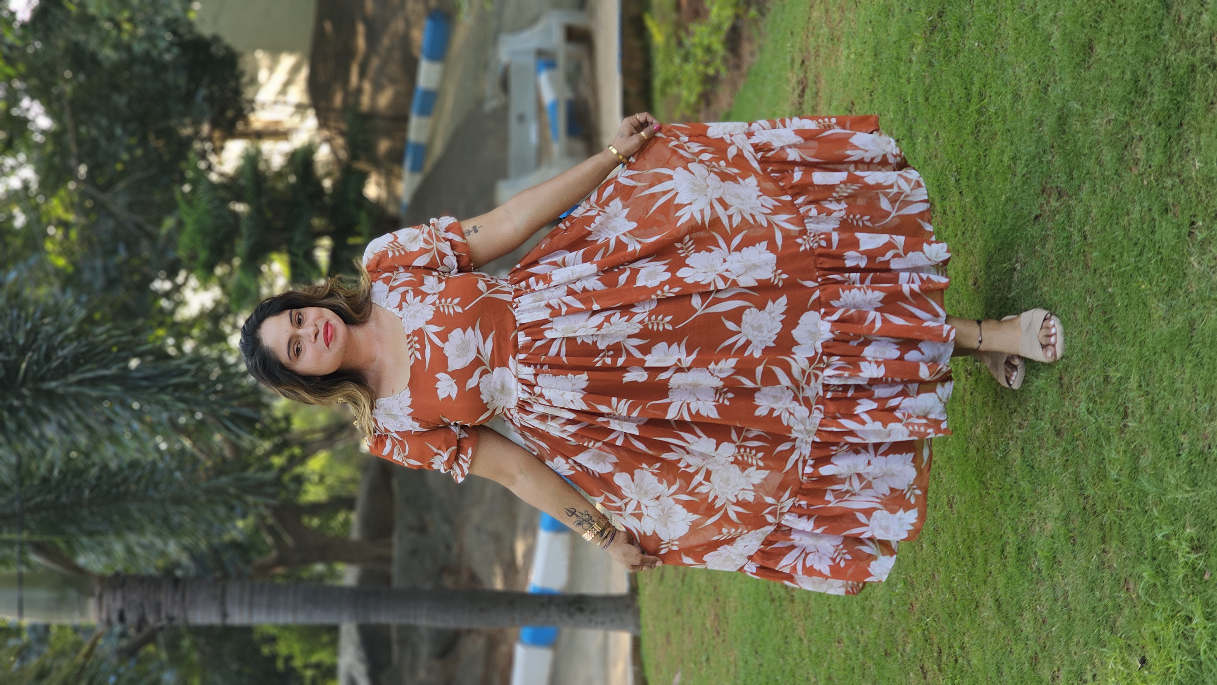 Floral Print Maxi Dress