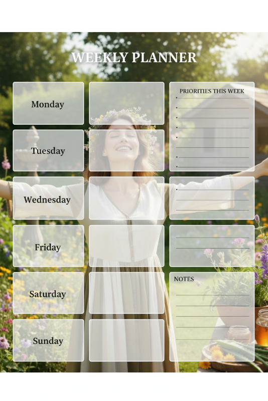 Goal-Setting Worksheet + Weekly planner