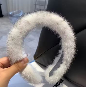 New Winter Real Mink Fur Headband