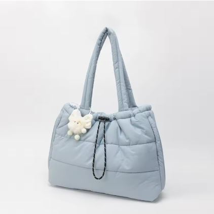 Fashion Shoulder Down Bag Soft Dacron Crossbody Handbag Puffy Tote Bag Fashion Women Underarm Bags Handbags Purses Winter 2025