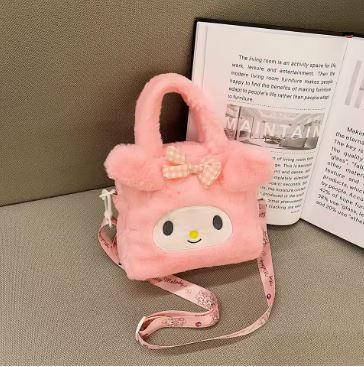 1pc Sanrio Bag Kawaii Kuromi Cinnamoroll My Melody Cartoon Anime Plush Handbag