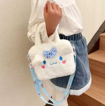 1pc Sanrio Bag Kawaii Kuromi Cinnamoroll My Melody Cartoon Anime Plush Handbag