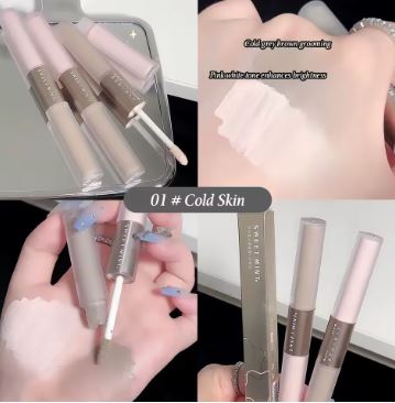 Double-ended Liquid Contouring Highlighter And Shadower In One Create A Long-lasting Natural Contouring Stick