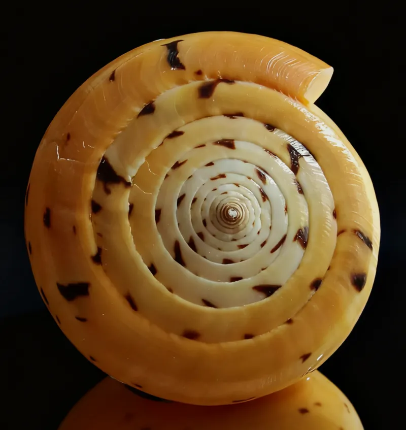 Yellow Corn Conch Shells (Melongena corona)