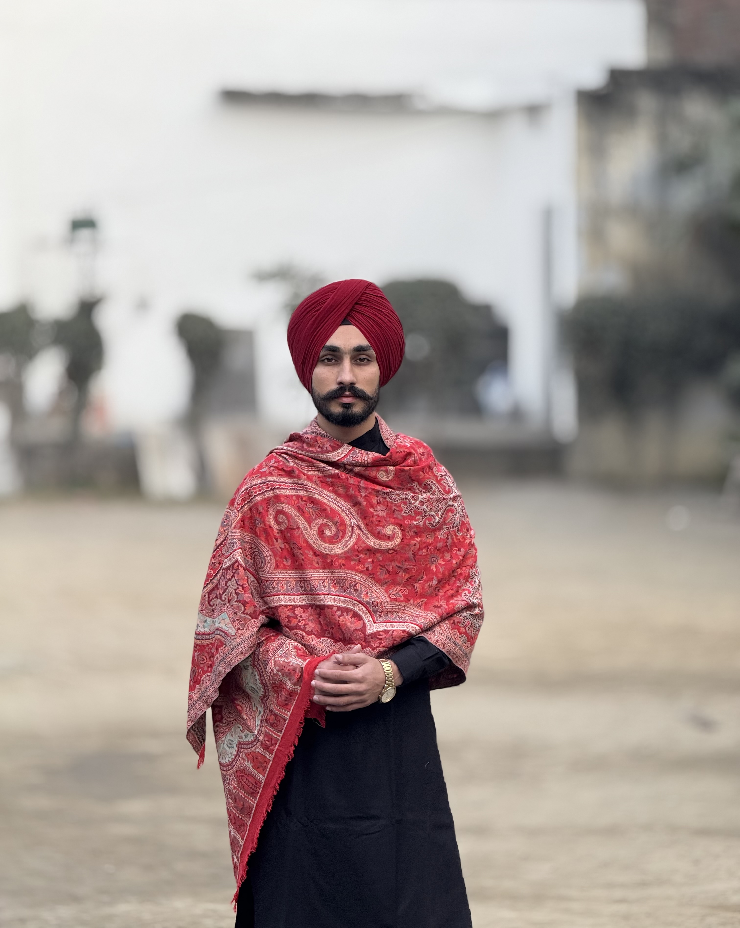 Formanoir's Unisex Woven Design Double Beam Kani Woollen Stole