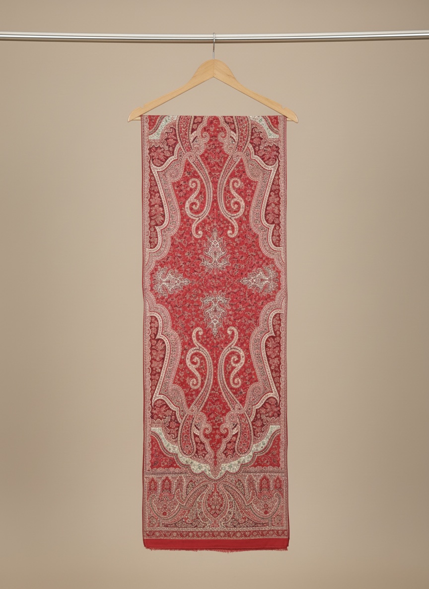 Formanoir's Unisex Woven Design Double Beam Kani Woollen Stole