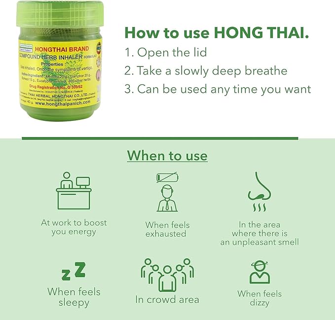 Hongthai Herbal Compound Inhaler 20g
