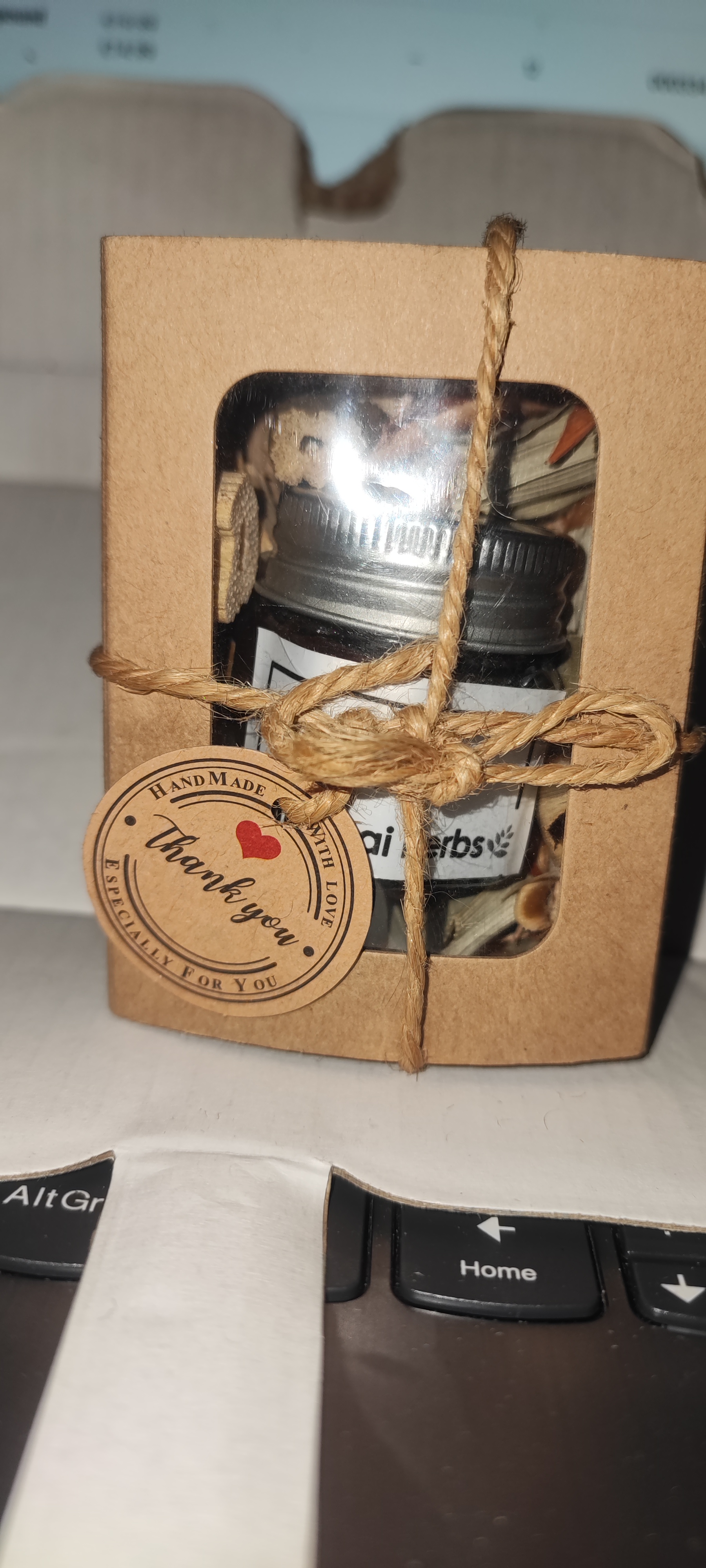 Thai Herb Compound Inhaler Glass Jar Chamomille