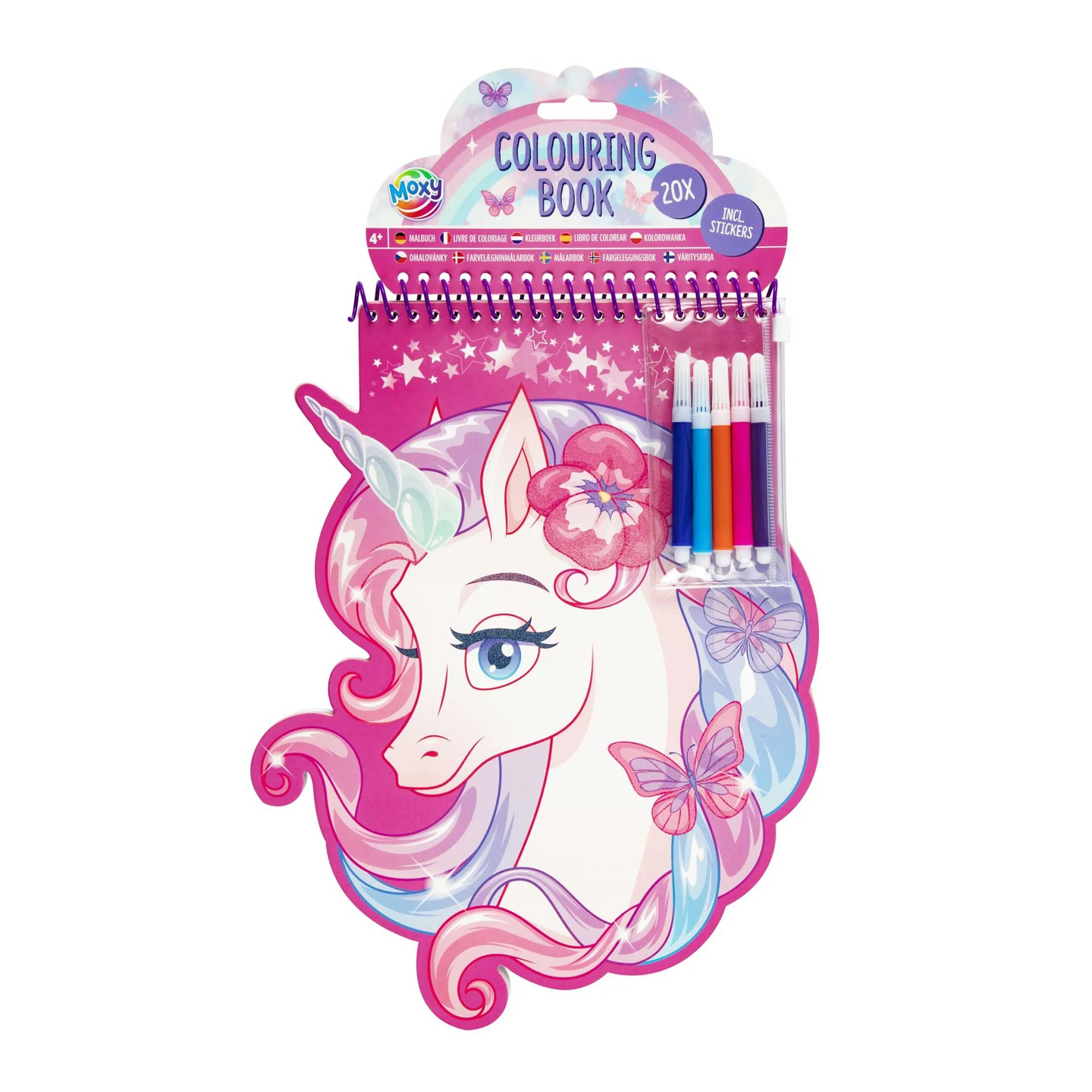 Vienaragio spalvinimo knygelė