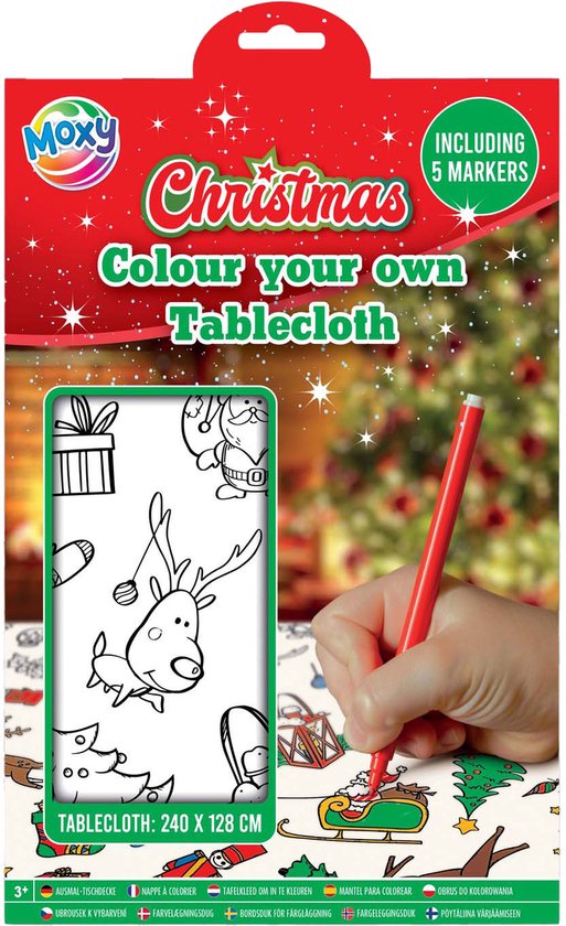 Kalėdinė spalvinama staltiesė