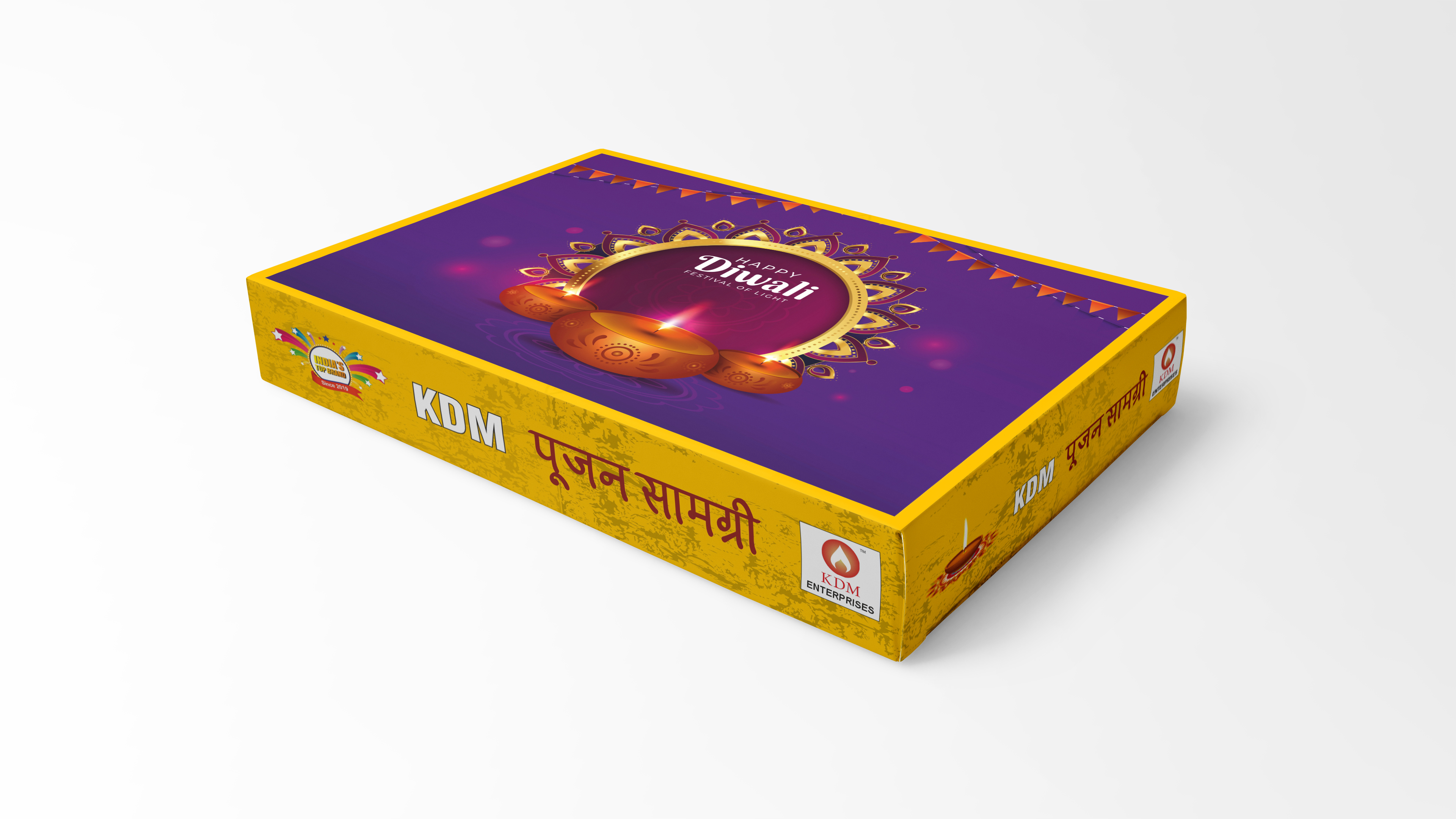 KDM Diwali Puja Kit | Laxmi-Ganesh Pooja Kit with Poster | Dipawali Pujan Samagri for Home and Office Diwali Puja (Whole Kit) (13-Items)