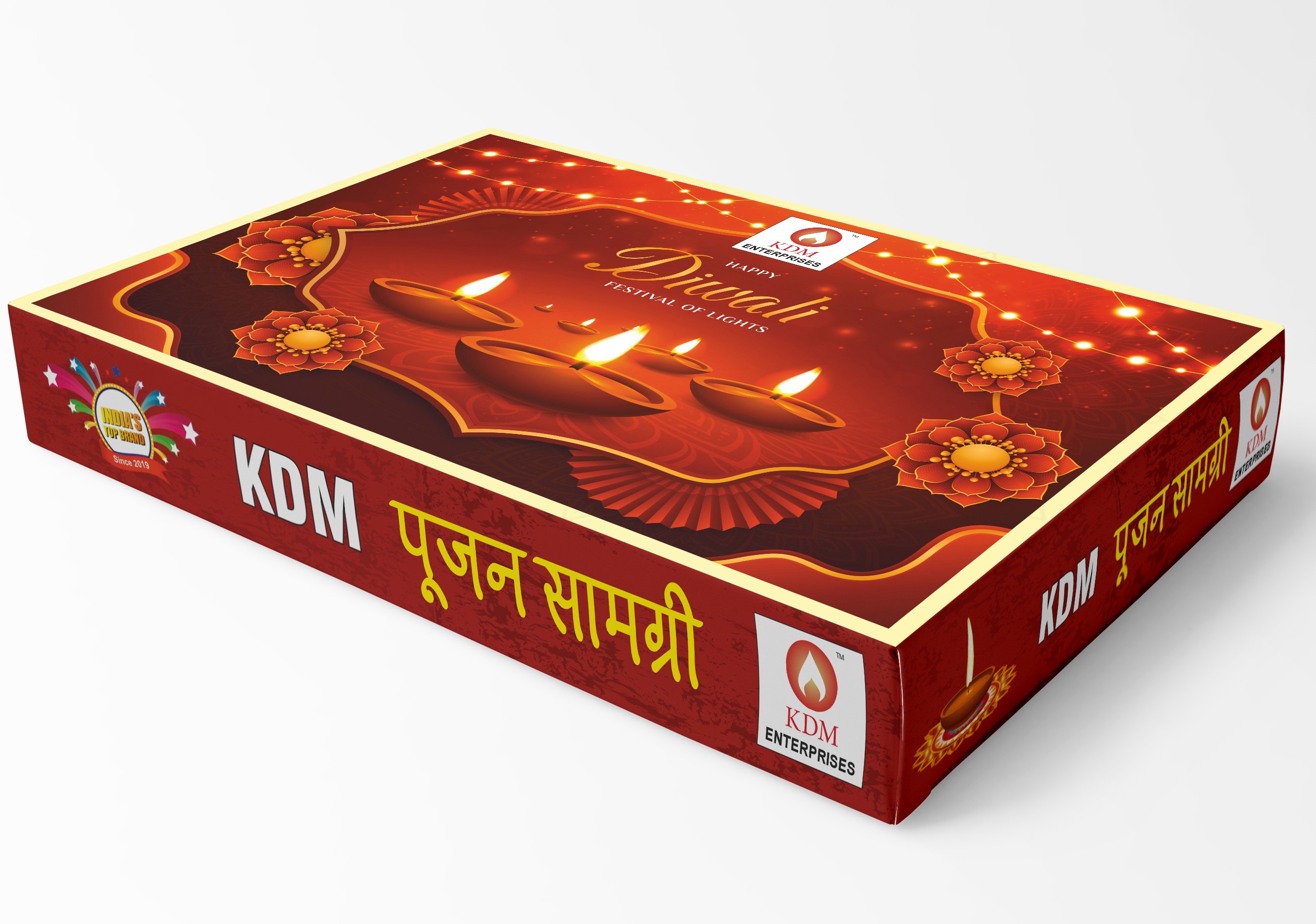 KDM Diwali Puja Kit | Laxmi-Ganesh Pooja Kit with Poster | Dipawali Pujan Samagri for Home and Office Diwali Puja (Whole Kit) (26-Items)