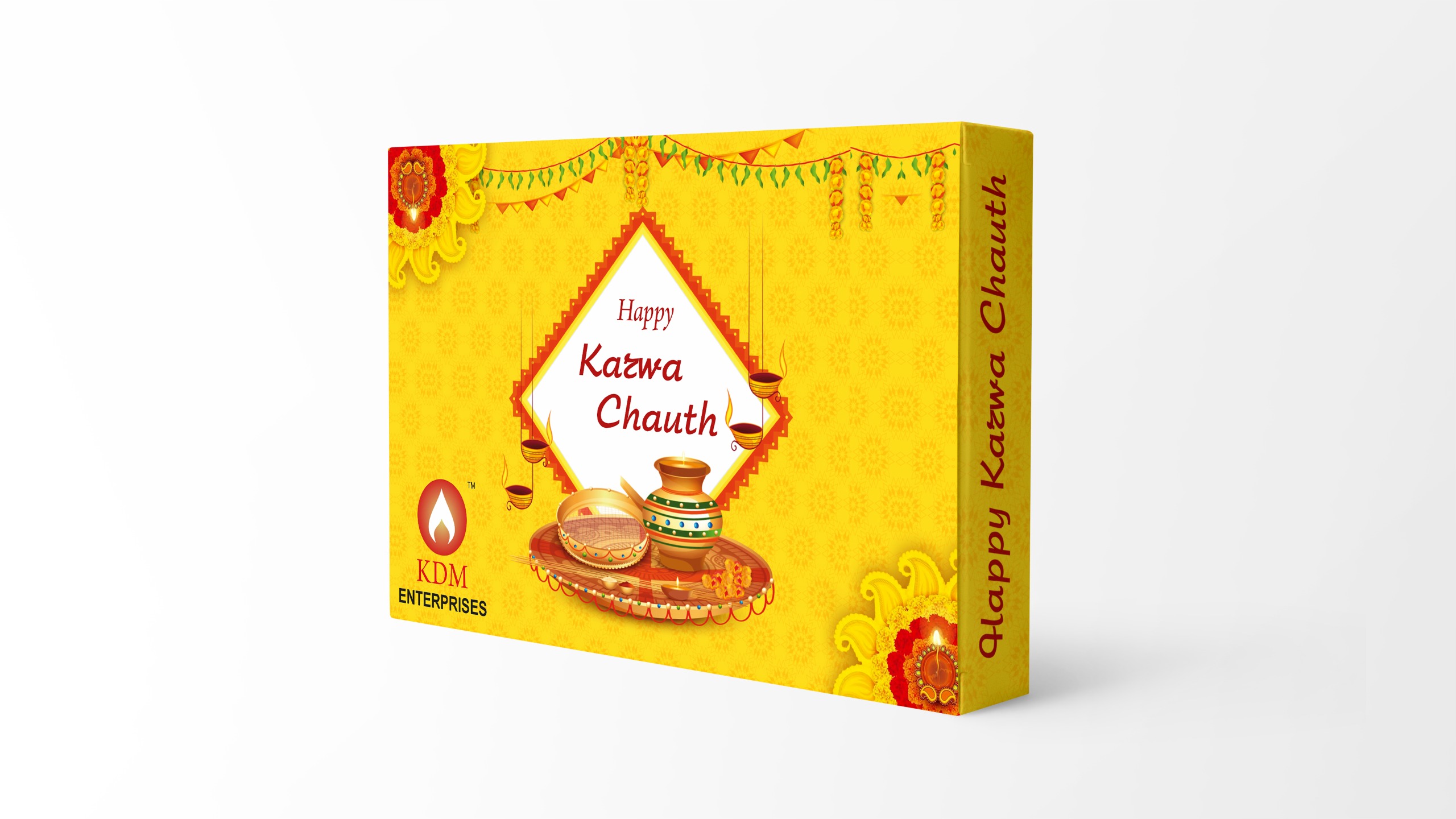 KDM Karwa Chauth Puja Samagri Kit/Chauth MATA Pooja Kit/KarwaChauth Pooja Samagri with NavShringaar Saman (18 Items)