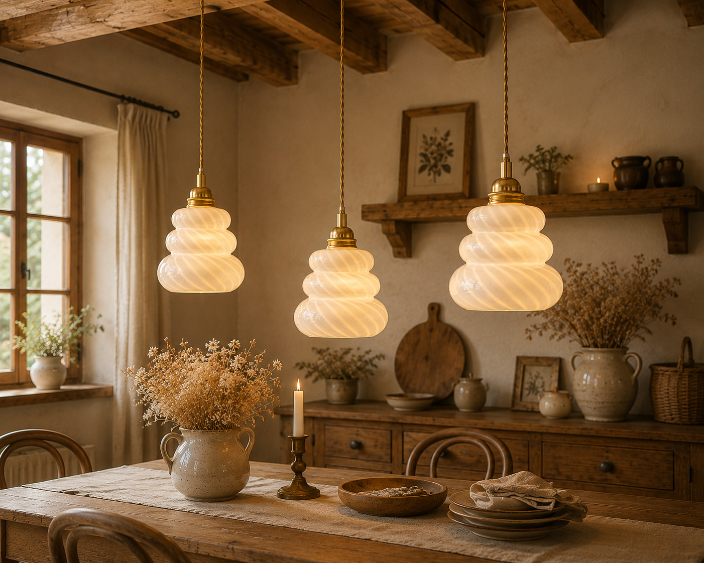 Suspension 3 verres Olivia 