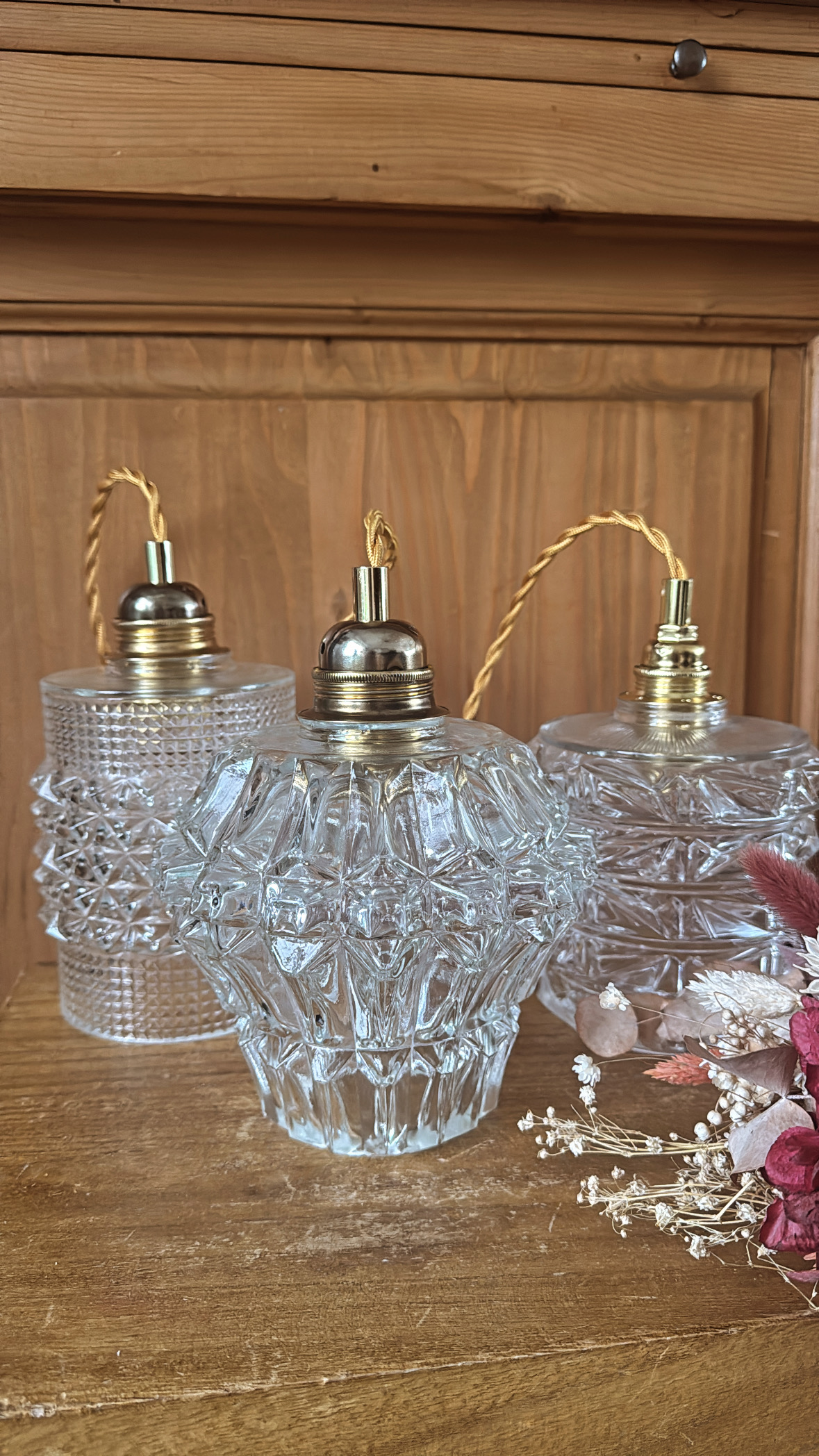 Suspension Triples Verres Alina