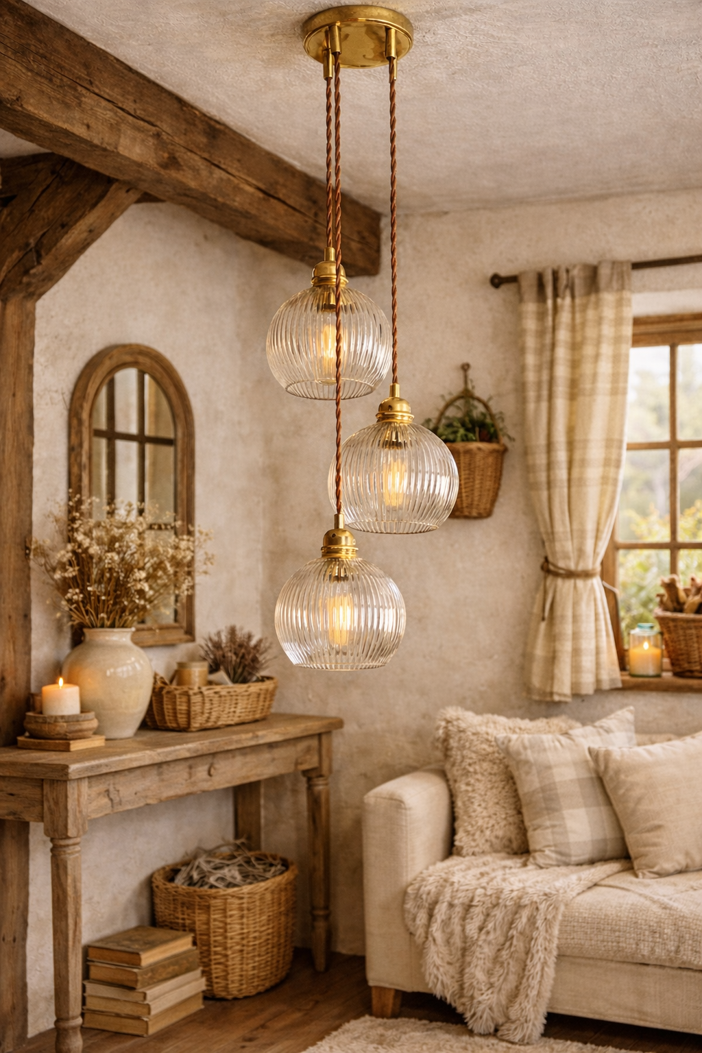 Suspension Triples Verres Ninon