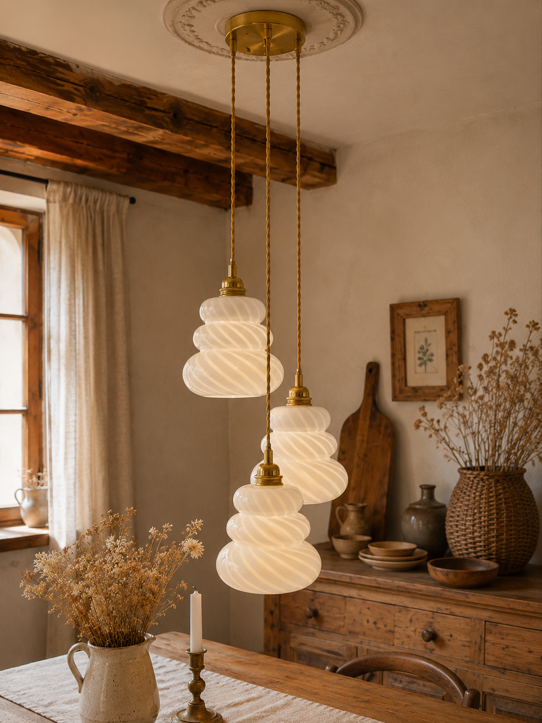 Suspension 3 verres Olivia 