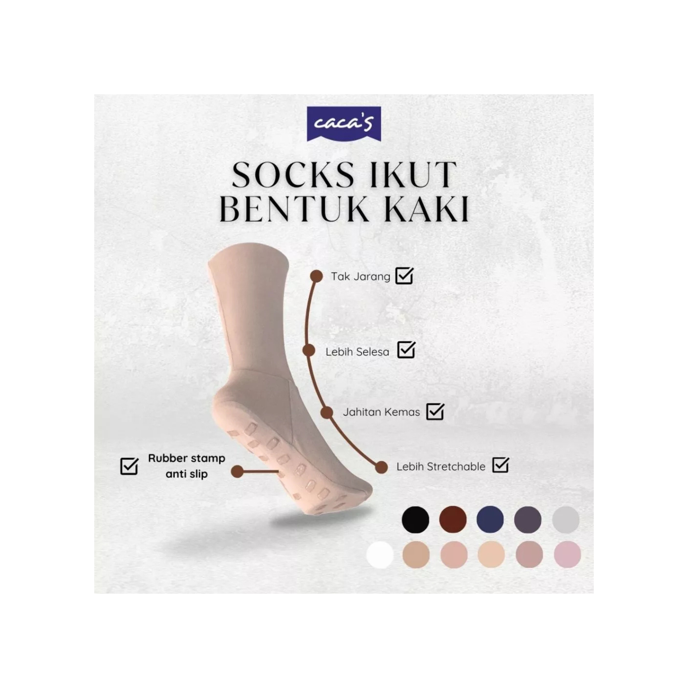[ANTI-SLIP 1.0] Premium Magic Socks – (Available Black Colour Only)